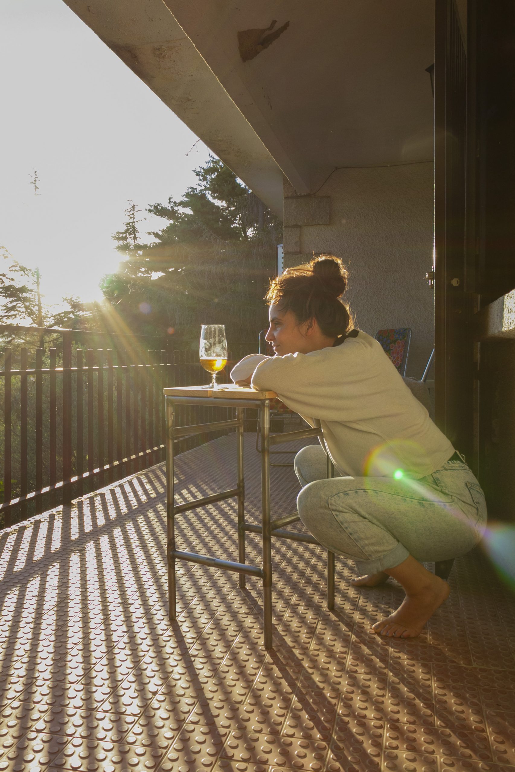 Taburete desplegable