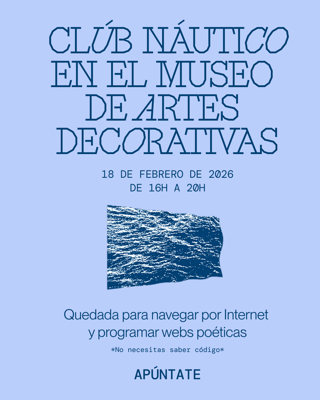 Sesión de diseño de webs poéticas en el Museo Nacional de Artes Decorativas.